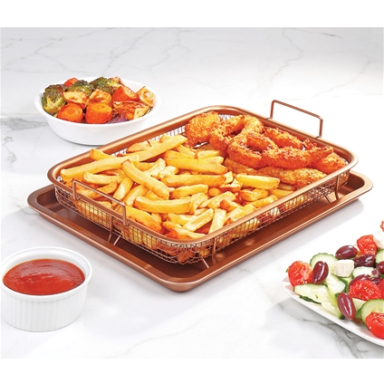 Fat-Free Crisping Basket and Tray